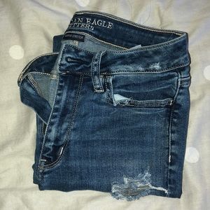 American Eagle Ripped Jeans- Super Stretch